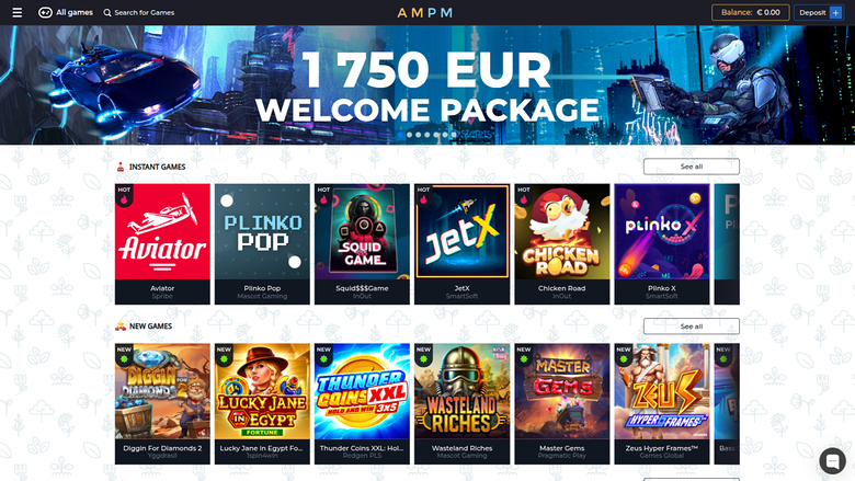AMPM Casino — Homepage