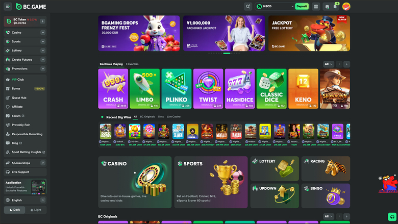 BC.Game Casino — Homepage