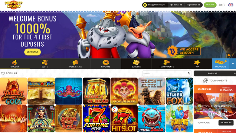 Beep Beep Casino — Homepage