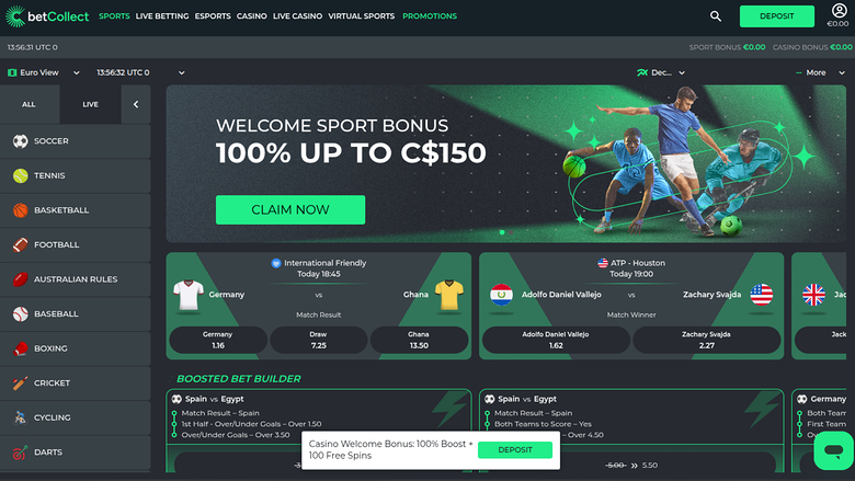 BetCollect Casino — Sportsbook