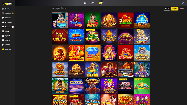 Beti Bet Casino — Jackpot games