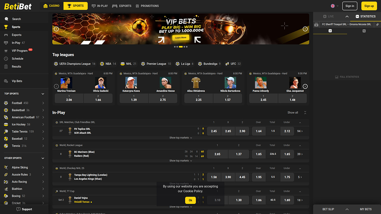 Beti Bet Casino — Sportsbook