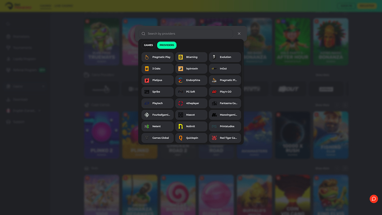 BetPRIMEIRO Casino — Games by studio