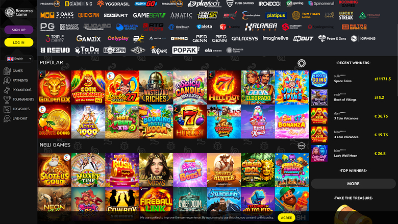 Bonanza Game Casino — Games by studio