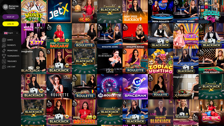 Bonanza Game Casino — Live dealer lobby