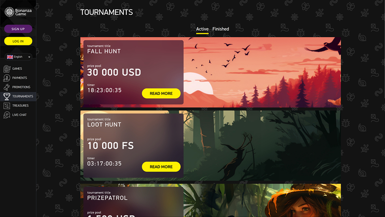 Bonanza Game Casino — Tournaments