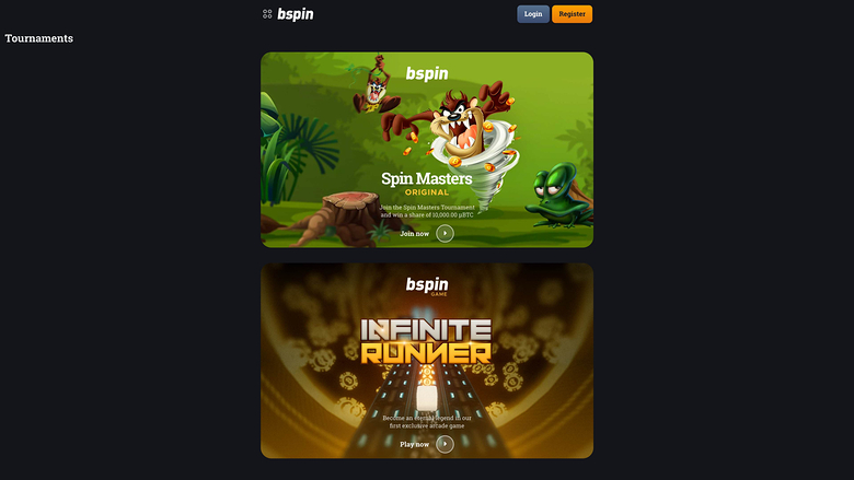 Bspin.io Casino — Tournaments