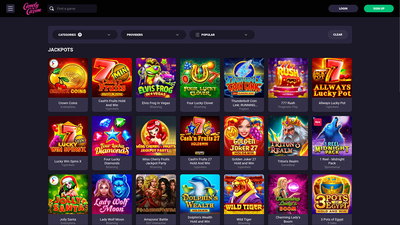 Candy Casino — Jackpot games