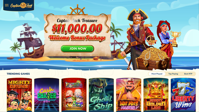 Captain Jack Casino — Homepage