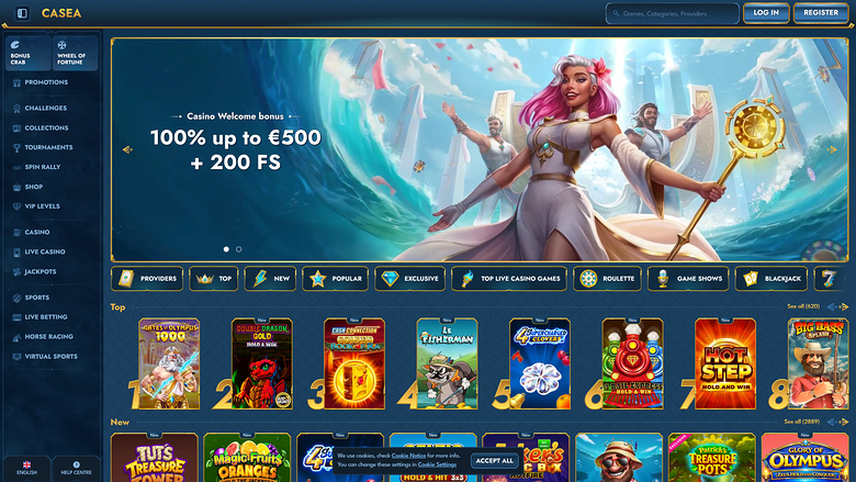 Casea Casino — Homepage
