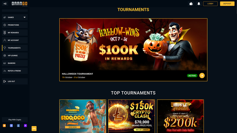 Casino Brango — Tournaments