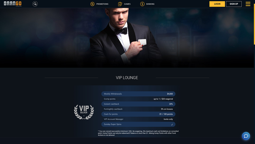 Casino Brango — VIP section