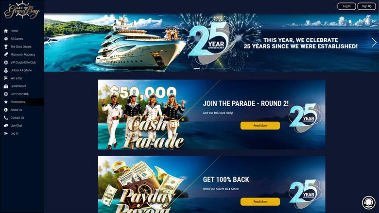 Casino Grand Bay — Promotions page