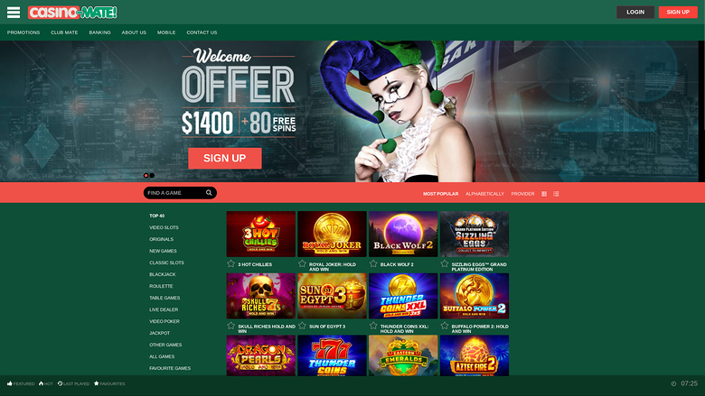 Casino Mate — Homepage
