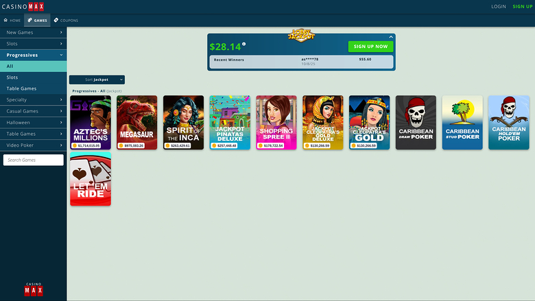 CasinoMax — Jackpot games
