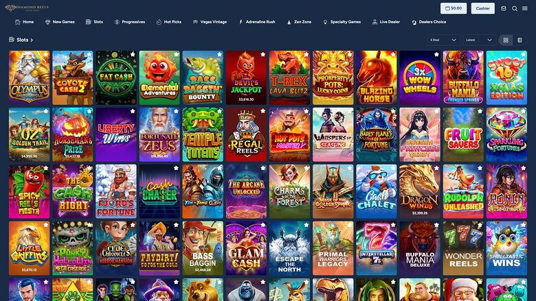 Diamond Reels Casino — Games lobby