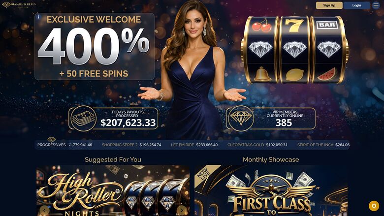 Diamond Reels Casino — Homepage