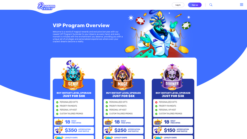 Dreams Casino — VIP section