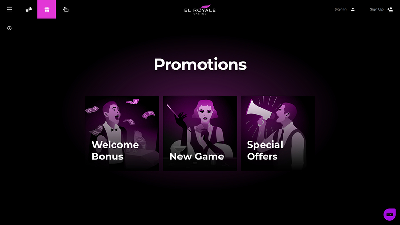 El Royale Casino — Promotions page