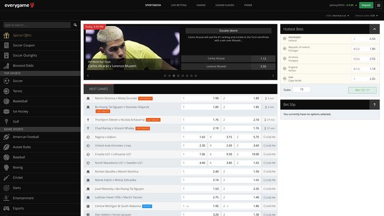 Everygame Casino — Sportsbook
