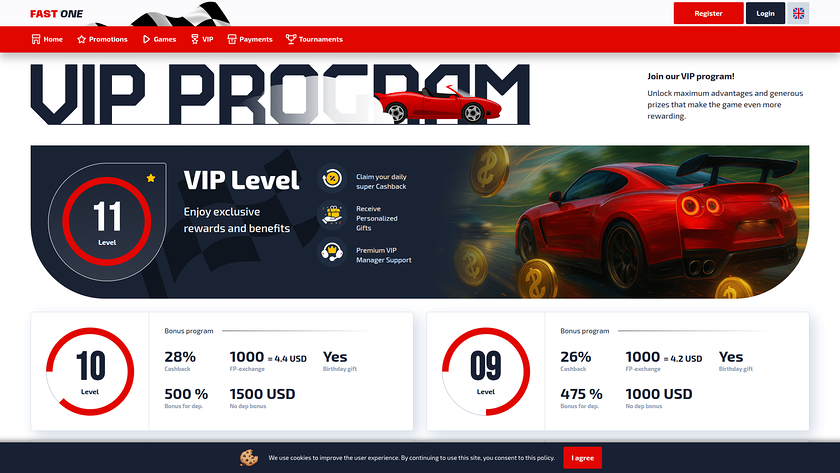F1 Casino — VIP section