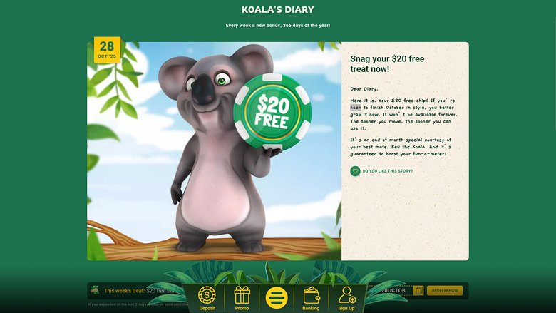 Fair Go Casino — Koala diary
