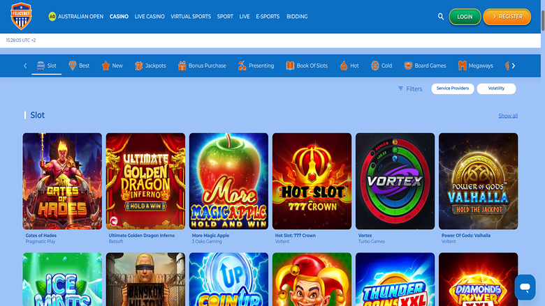 Felicebet Casino — Games lobby