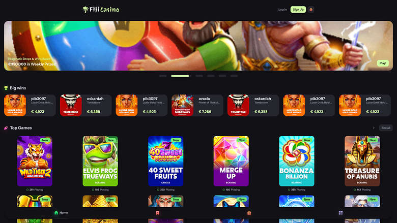 Fiji Casino — Games lobby