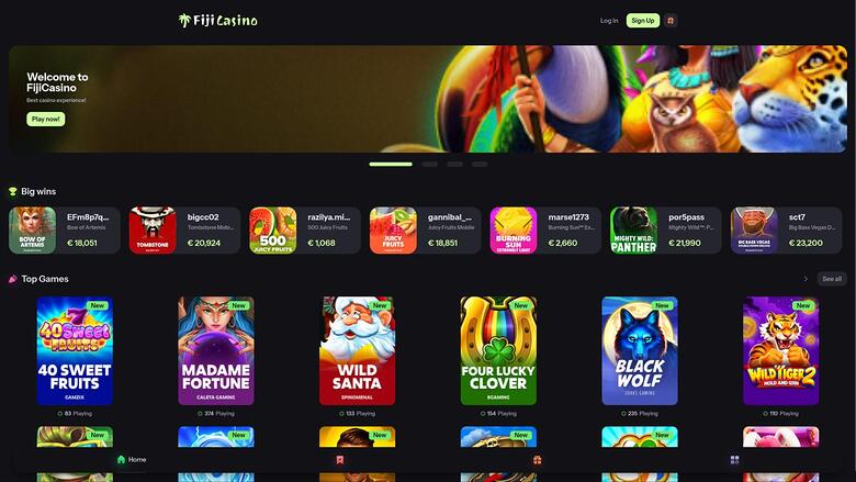 Fiji Casino — Homepage