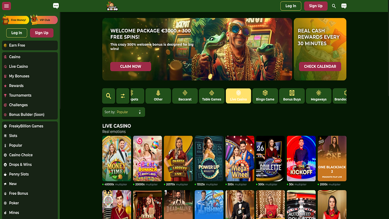 FreakyBillion Casino — Livedealer
