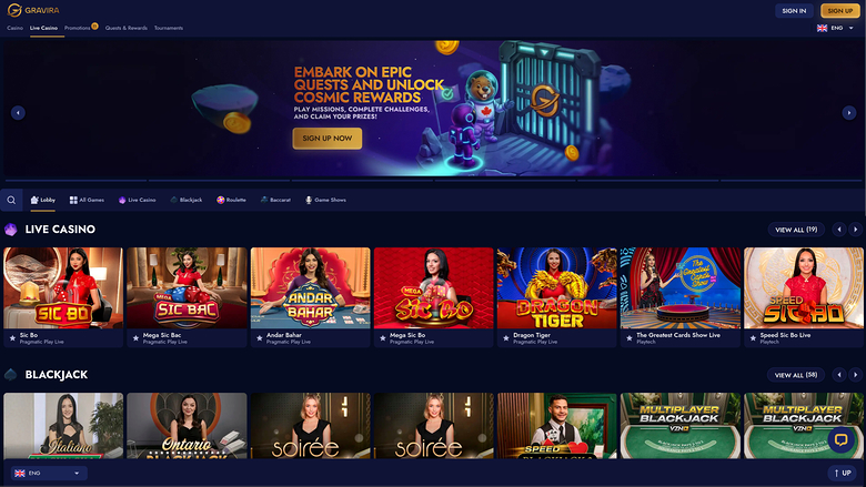 Gravira Casino — Livedealer