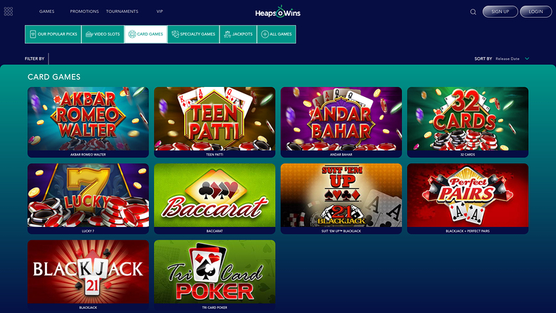 Heaps O Wins Casino — Games lobby