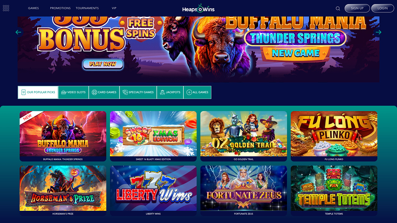 Heaps O Wins Casino — Games lobby