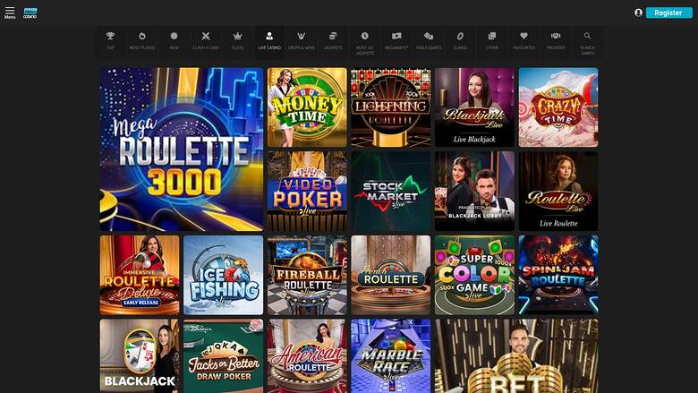 Hello Casino — Live dealer lobby