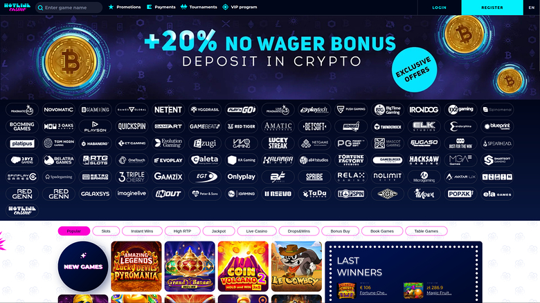 HotlineCasino — Games by studio