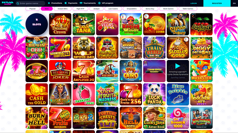 HotlineCasino — Games lobby