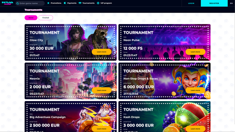 HotlineCasino — Tournaments