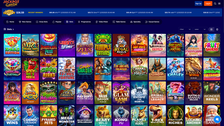Jackpot Capital — Games lobby