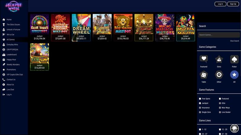 Jackpot Wheel Casino — Jackpot games