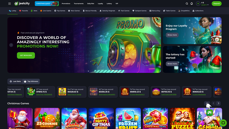 JeetCity Casino — Homepage