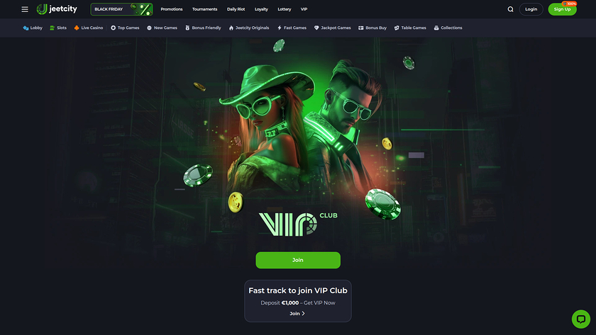 JeetCity Casino — VIP section