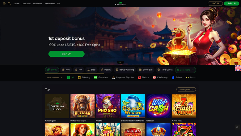 Katsubet Casino — Homepage