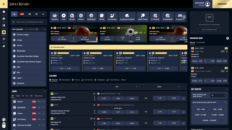 Lucky Wands Casino — Sportsbook
