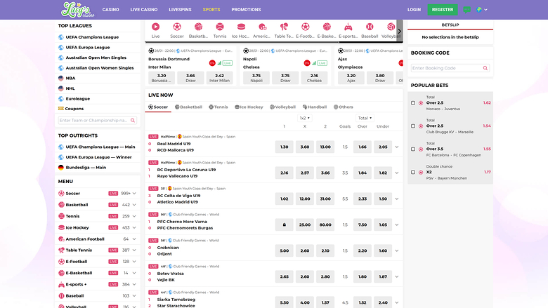 Lucys Casino — Sportsbook