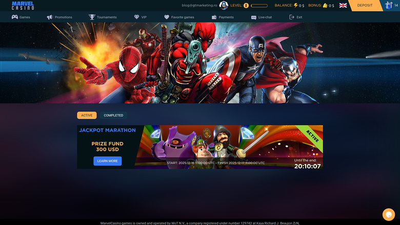 Marvel Casino — Tournaments