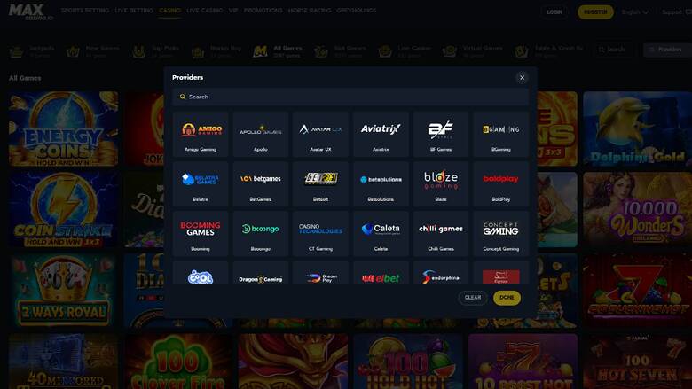 MaxCasino.io — Maxcasino gamedevelopers