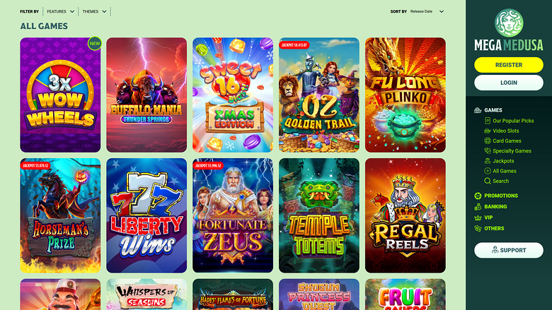 Mega Medusa Casino — Games lobby
