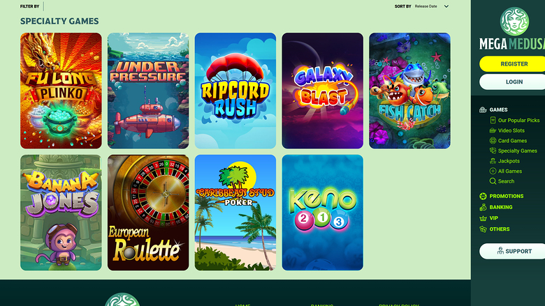 Mega Medusa Casino — Games lobby