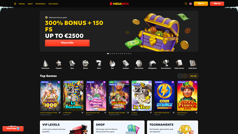 Megarich Casino — Homepage