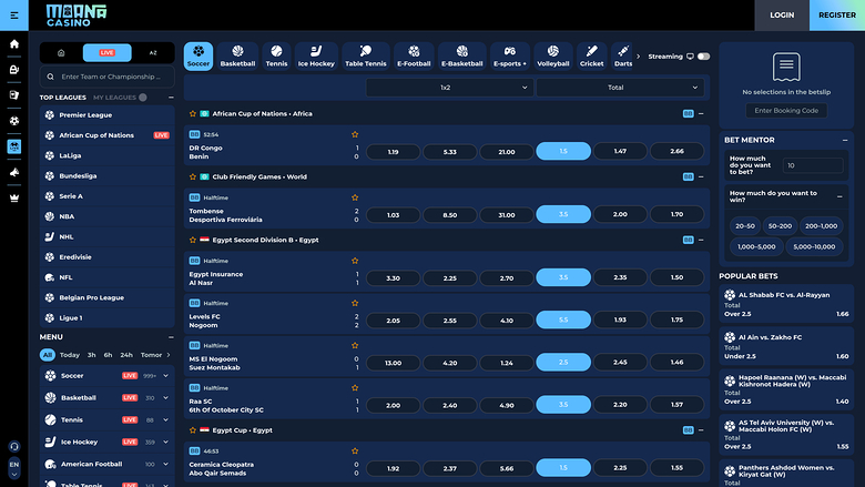 Moana Casino — Sportsbook